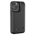 Miniatyrbild 1 av 5: T43 Kompatibelt för iPhone 15 5000mAh Batteriladdningsfodral Ställ Skyddande Förlängt Batteriladdarfodral (C)
