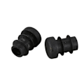 Miniatyrbilde 5 av 5: 12 stk Plast 12mm Rør Endeblendinger Plugg Rør Innlegg Plugg Rund Black