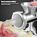 Miniatyrbillede 3 af 3: Kødhakker, Manuel Husholdnings Aluminium Legering Kværn Maskine Pølse Kødhakker Peber Krydderi Kværn Maskine Med Pølse Fyldning Rør, Mad Kværn
