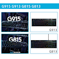 Miniatyrbild 3 av 5: 1 par Logitech G915 G913 G813 G815 Mekaniska tangentbordsdelar Fäste Ben