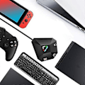 Miniatyrbild 4 av 5: Mus- och tangentbordskonverterare, USB-anslutning, tangentbords- och musadapter för PS3, NS Switch black