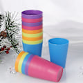 Miniatyrbilde 3 av 3: 15 stk Fargerike Plastkopper Hjem Drikkekopp Gjenbrukbar Feriefest Servise Og Festartikler 101-200ml (Blandet Farge)[C]