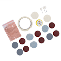 Miniatyrbillede 1 af 5: 20 stk / sæt Urglas Polerings Pude Filt Polering Buffing Hjul Ur Polering Kit[C]
