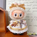 Miniatyrbild 1 av 5: /RYI/Labubu 17cm Hängsmycke Blind Box Hängsmycke Bärbara Dockkläder med Hatt Dekorativt Set (C)
