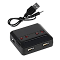 Miniatyrbilde 1 av 5: 3.7v 500mah Lipo-batteri og 4-i-1 USB-lader for Wltoys Wl Tech V911s RC-helikopter Reservedeler Tilbehør