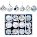 Miniatyrbild 1 av 4: 12 st julgranskulor Julgranskulor Set Julgranskulor Set 2,4 tum / 6 cm Oslåbara Julgranskulor Dekoration Jul T