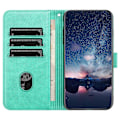 Miniatyrbillede 2 af 5: Til Samsung Galaxy A41 (Global Version) Etui Wallet Beskyttende Telefon Cover med Stativ Green