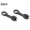 Miniatyrbilde 1 av 5: 2 stk Rhinestone Hårklipp Hårnål Klipp BLÅ