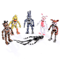 Miniatyrbillede 1 af 5: 6x Figurer Legetøj Five Nights At Freddy's Actionfigur Fnaf Børnelegetøj Gave Bedste
