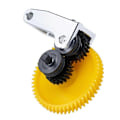 Miniatyrbild 4 av 4: Uppgraderad härdat stål extruder drevmontering för P1S P1P X1 Carbon X1C 3D-skrivare sned tand (C)