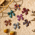 Miniatyrbild 5 av 5: Nagelkonst Glitter Fjäril Rosett Nagelberlocker, 70 st 3D Nagelberlocker för Akryl Resin Naglar DIY Manikyr Tips Dekoration ##-1.Obs: Inget lim. (C)