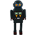 Miniatyrbild 3 av 4: Retro Robotfigur i Resin, Dekorativ Robotmodell, Nyhet Robotmodellering Ornament