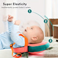 Miniatyrbild 5 av 5: Super Elastiskt Baby Gåstol Huvudskydd - Justerbar, Andningsbar, Anti-Fall Skydd Ryggsäckspad för Spädbarn 6-36 Månader - Mjuk Polyesterfiber