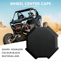 Miniatyrbild 3 av 5: 4 st Navkapslar Hjulcentrumkapslar Ersättningsdel för RZR 900 1000 RZR XP Turbo 1522216-655 Hexagon (C)