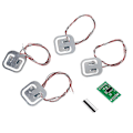 Miniatyrbild 1 av 5: 4st 50kg Lastceller för Personvåg & HX711 AD Modul Kit Resistans Töjningsvikt Sensor Mätverktyg (C)