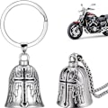 Miniatyrbillede 1 af 5: 2 stk. Motorcykel Guardian Bell, Engel Guardian Rideklokke med Kæde, Rustfrit Stål Motorcykelklokker Held Rideklokke, Motorcykel Tilbehør Gaver