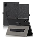 Miniatyrbillede 1 af 5: Til TCL NxtPaper 11 Tablet Etui Hud-touch Stativ PU Læder Stødtæt Cover - Sort