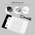 Miniatyrbillede 2 af 4: Super Mini LED Lysplade Ultratynd Lysboks USB-drevet Dæmpbar Lysstyrke Kunsthåndværk Tracer til Ch I6(FCC)