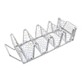 Miniatyrbilde 1 av 4: Tacoholdere i rustfritt stål Taco Shell Holder Stativ for steking i ovn Rustfritt Tacobrett Plater Holder 4 Tacos Stativ for sprø skall