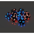 Pikkukuva 5 / 5: 7 kpl Elektroniset Noppa Glow Led Noppaa Taikatemppu Pikselit Dnd Mtg Lautapeli