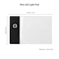 Miniatyrbilde 4 av 4: Super Mini LED Lysplate Ultratynn Lysboks USB-drevet Dimbar Lysstyrke Kunsthåndverk Tracer for Ch I6(FCC)