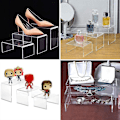 Miniatyrbild 5 av 5: Akryl Displayställ, Transparenta Rektangulära Stativ Hyllor för Visning 6st