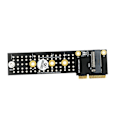 Miniatyrbild 2 av 5: M.2 (NGFF) NVME SSD till Mini PCIe Konverterkort Mini PCI-E till M.2 M-Key Adapter Msata till M.2 B+M Ke Black