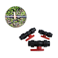 Miniatyrbild 1 av 4: 20mm/25mm/30mm Vattenrör Snabbkoppling För Ventilanslutning Pe Rör Kulventiler Tillbehör (C)