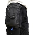 Miniatyrbild 2 av 5: Män Midjeväskor Bum Leg Lår Väska Motorcykel Rider Nylon/canvas Militär/attack Man Cross Body Fanny Pack Hip Bälte Drop Väskor Black