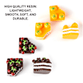 Miniatyrbillede 2 af 5: Kagedekorations tilbehør 20 stk. Mørkegul+Chokolade