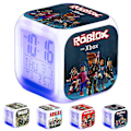 Miniatyrbild 1 av 3: Roblox Print Digital Väckarklocka 7 Färgväxlande Spel Nattlampa LED-Display Sängbordsklocka Ornament Heminredning Barnleksak Presenter