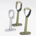 Miniatyrbilde 4 av 5: 2 stk. Legering Garderobestang Takmontert Brakett Klesstativ Holder Spak Flens Jikaix[C]