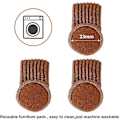 Miniatyrbild 3 av 4: 24-pack Stolsbensstrumpor Hög Elastisk Golvskydd Halkfria Stolsbensstrumpor Passar 1\" till 2\" Diameter, Stickade Möbelkuddar (Brun) (C)