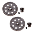 Miniatyrbild 1 av 5: Delar Differentialväxel 64T & Motorpinjong 17T för HSP 94111 1/10 RC Bil (C)