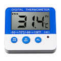 Miniatyrbild 3 av 3: Digital Kylskåpstermometer med Alarm och Max Min Temperatur Lättläst LCD-Display Digital Kylskåp Frys Termometer för Inomhus Utomhus