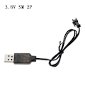 Pikkukuva 1 / 5: 3.6V/4.8V/6V/7.2V 250mA SM-liitin USB-laturi LED-latausilmaisimella NiMH NiCD RC-auto Robottilelujen Akulle (FCC)