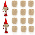 Miniatyrbillede 1 af 5: 12 stk. Gnomet Skæg til Håndværk Kunstig Pelsstof Forudskåret Gnomer Skæg Håndlavet Dværg Skæg 12 stk. Trækugler til Julepynt