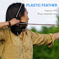 Miniatyrbild 3 av 5: Pilar Fjädrar 4 Tum Plast Fletching 50-pack (Svart) (C)