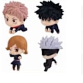 Miniatyrbillede 1 af 4: 2024, Anime Figur: 4 stk/sæt Jujutsu Kaisen Figurer Legetøj Anime Karakter Itadori Yuji/Gojo Satoru/Fushiguro