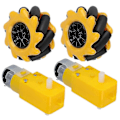 Miniatyrbild 4 av 5: Mecanumhjul för TT-växlad motor Smart robotbil delar tillbehör DIY leksaksdelar 48mm