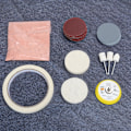 Miniatyrbillede 4 af 5: 20 stk / sæt Urglas Polerings Pude Filt Polering Buffing Hjul Ur Polering Kit[C]