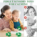 Miniatyrbild 5 av 5: Saint Patricks Day Spinner Leksak Shamrock Design Sensorisk Spinner För Student Och Kontor Vuxen Skrivbord Roterande Leksak (C)