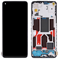 Miniatyrbillede 1 af 5: Til Oppo Reno5 5G/Find X3 Lite Grade C LCD Skærm og Digitizer Samling + Ramme Del