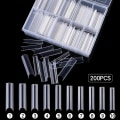 Miniatyrbilde 5 av 5: Negle-salong Ytelse Transparent Farge Spiss Oval Rørform Trapes[C] Pointed