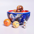 Miniatyrbillede 2 af 4: Træ Sol System Cosmos Læringslegetøj Uddannelsesmæssig Model Hjem Kontor Dekoration
