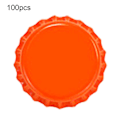 Miniatyrbild 1 av 4: 100 st Flaskkorkar Robust Konstruktion Anti-deformering Tennplåt Mini Öl Drycker Korkar För Hem[C] Tangerine