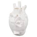 Miniatyrbillede 2 af 5: Hjerteformet Vase Dekorativ Moderne Harpiks Eksklusiv Plantepotte til Hjem Kontor Soveværelse Bryllup Hvid[C]