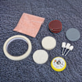 Miniatyrbillede 3 af 5: 20 stk / sæt Urglas Polerings Pude Filt Polering Buffing Hjul Ur Polering Kit[C]