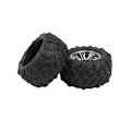 Miniatyrbillede 2 af 5: 4 stk. 80x45mm Dæk Hjul til Xinlehong Q901 Q902 Q903 9130 9136 9137 9138 1/16 RC Bil Reservedele