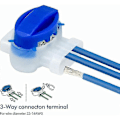 Miniatyrbilde 4 av 5: 20 stk. harpiksfylte kabelkontakter, vanntett kabelkobling 3-leder terminaltilkobling for Automower robotgressklipper (C)